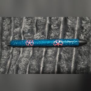 Glittery Blue and Pink Pen